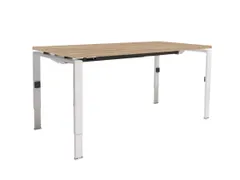 Bureau Linesto N4 hoogte instelbaar 120x80cm honey castello 25mm wit