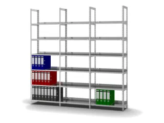 dossierstelling,grondveld,HxBxD 2200x750x300mm,vaklast 60kg - 3