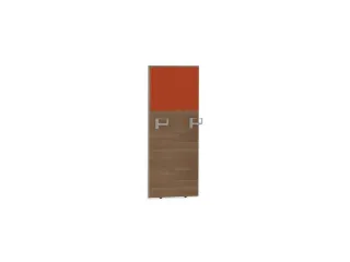 baliepaneel,v. bureau,aanbouw rechts,B 600mm,NT-cherry,BN3012-oranje - 1