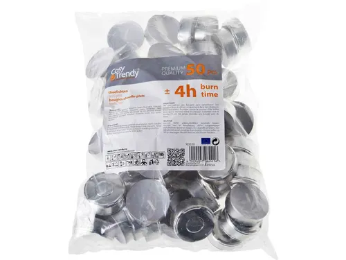 Theelichtjes 4H Wit Zak 50 Stuks