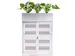 Euroseats Schuifdeurkast 105x90x40cm Wit