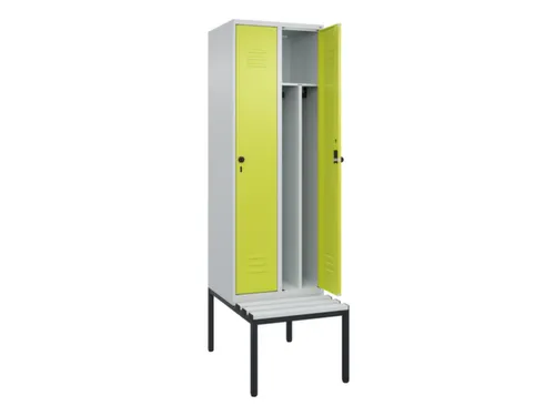 locker voor scheiding van kleding,HxBxD 2120x600x815mm,2vak