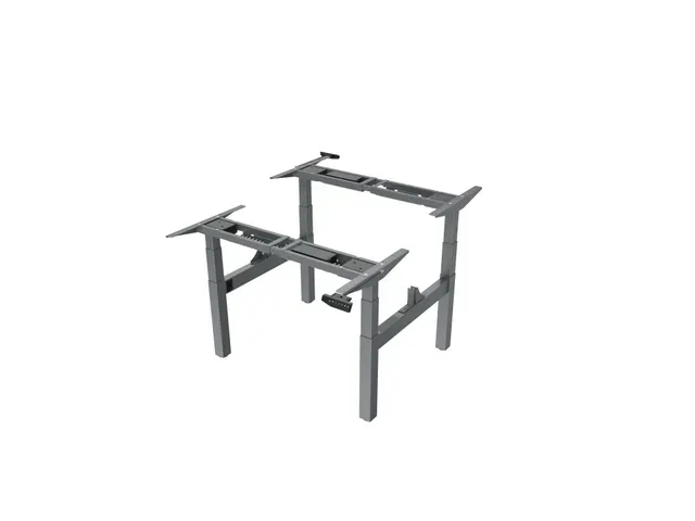 OUTLET Elektrisch Verstelbaar Zit-Sta Frame Duo Bureau Grijs 180Cm