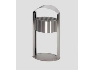 Afvalbak RVS 15 liter HxB 1200x580mm binnenbak verzinkt - 1