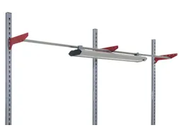 legbord,v. paktafel,BxD 1000x200mm,draagverm. 25kg,draagarmen,staal
