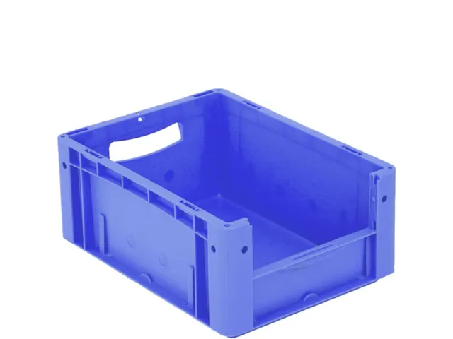 Euronorm Stapelkrat M. Grijpopening Pp Hxlxb 170X400X300Mm Blauw