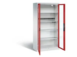 acculaadkast 1950x930x500mm 5stekkerdozen 230V cil.-slot front RAL3000