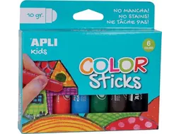 plakkaatverf Color sticks blister met 6 stuks