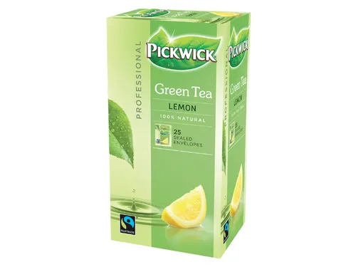 Groene Thee Pickwick Fair Trade green lemon 25x1.5gr