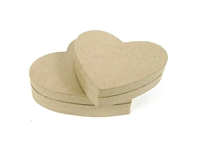 doos, papier-maché, maat XS, hart