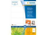 Etiket Herma Recycling 10828 105x48mm Wit 1200 stuks