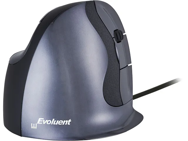 Evoluent D Ergonomische muis bedraad rechts Antraciet Large