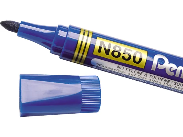 Pentel N850-C Permanent marker Ronde punt 4,2mm Blauw