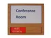 Plaque de porte modulable + plaque NIET STOREN Vert/Rouge aspect bois