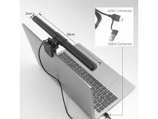 Laptop lamp ACT Clip-on led dimbaar USB - 13