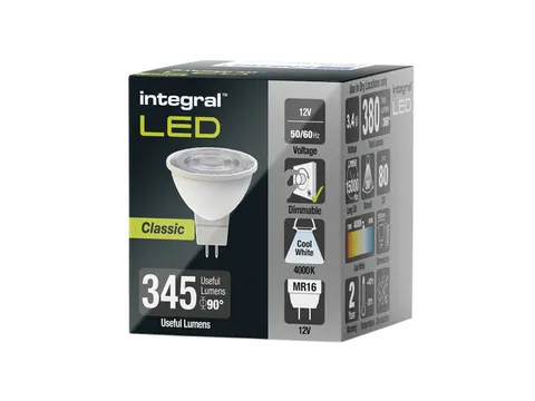 Ledlamp Integral MR16 4000K koel wit 4.6W 420lumen