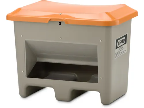 strooigoedbak,200l,HxBxD 690x890x600mm,GVK,grijs,deksel oranje