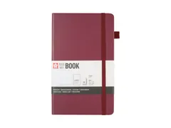 Notitieboek Sakura large 130x210mm lijn hard cover moerbei