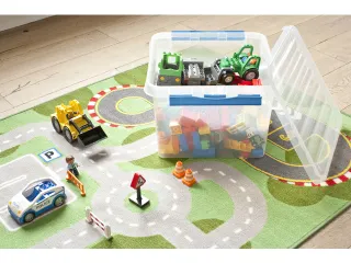 Q-line opbergbox 36L transparant blauw - 50x40x26cm - 3