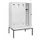 locker met bank,HxBxD 1950x1200x815mm,4vak,vak B 300mm,cilinderslot