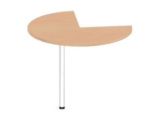 aanbouwtafel,i.h.v.,HxØ 720-840x1000mm,driekwartrond,NE-esdoorn - 1