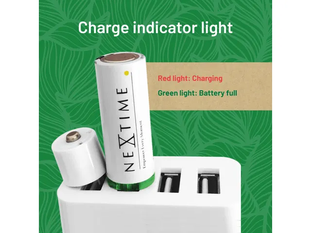 oplaadbare AA USB-Batterij blister a 4 stuks