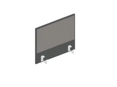 baliepaneel bureau aanbouw links MS-donkergrijs BN8078-grijs 600mm