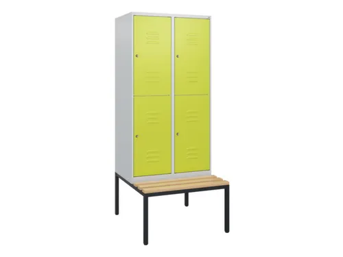Dubbeldekse dekenkist,HxBxD 1950x800x815mm,2x2vak.,vak B 400mm