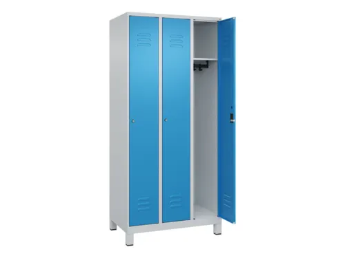 locker,HxBxD 1950x900x500mm,3vak,vak B 300mm,cil.-slot,voeten
