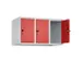 opzetkast,v. locker,3vak.,vak B 300mm,HxBxD 500x900x500mm,vleugeldeur