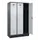 locker voor scheiding van kleding,HxBxD 1950x1200x500mm,3vak