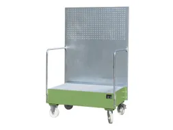 Verrijdbare Opvangbak,V. 2X200L Vat,Opvangvol. 215L