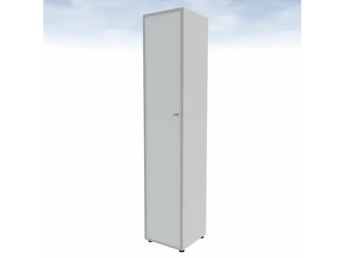 Vitrinekast Hxbxd 2140x430x450mm 5 Oh Wit