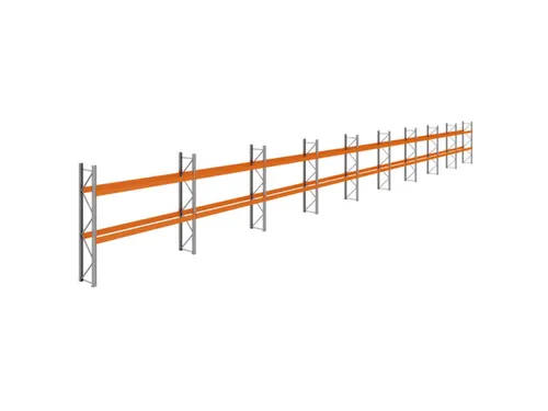 palletstelling,basis+8xaanbouw,HxBxD 3360x33400x750mm,vakl. 3400kg