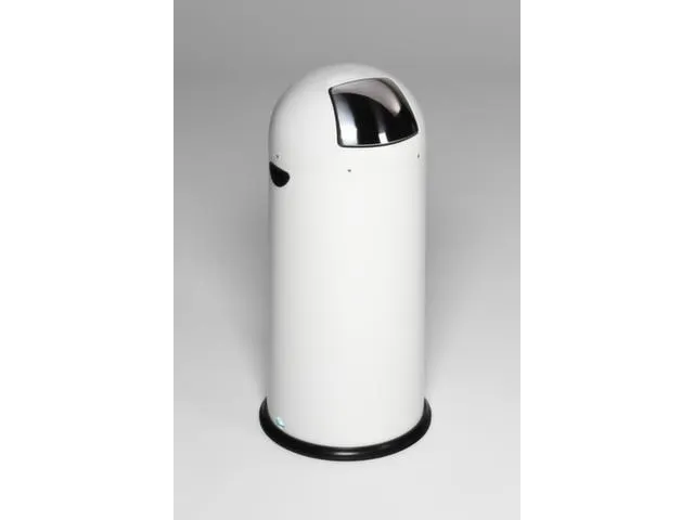 Push Afvalbak Staalplaat 52 Liter 880x415mm Wit