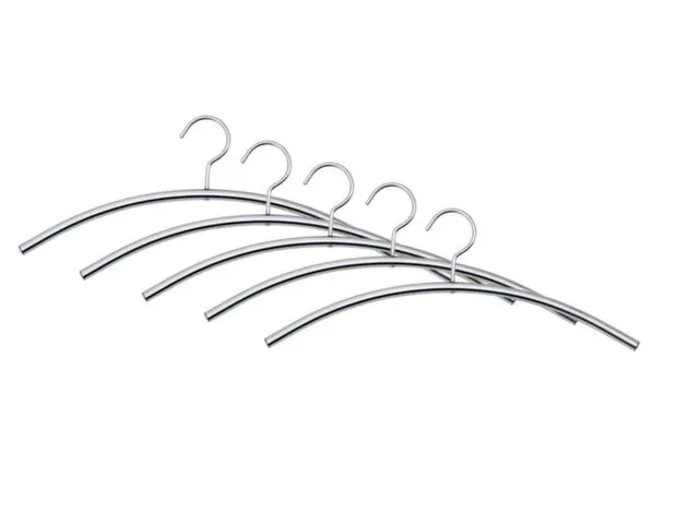 Kleerhangers Staal Zilver