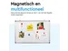 BRASQ Magnetisch Whiteboard 90x60cm Zilver met accessoire set