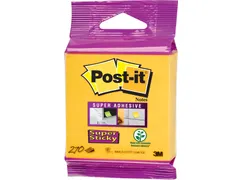 Super Sticky Notes Kubus, 270 blaadjes, ft 76x76mm, neon geel