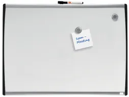 Nobo droog uitwisbaar whitebord met gewelfde lijst 58.5x43cm