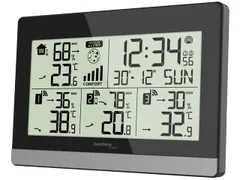 Weerstation Technoline WS 7065 144x96x38mm zwart/zilver met 3 buitense