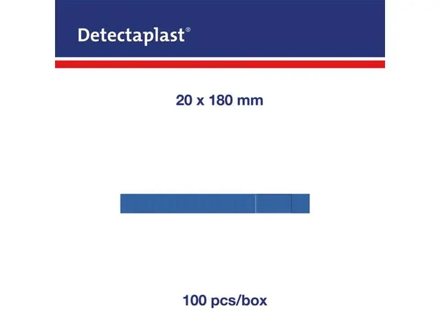 Detectaplast 8348 Textielpleister Elastisch Blauw 180x20mm 100 Stuks