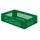 Euronorm-stapelbak 26l 145x600x400mm Wanden/bodem Opengewerkt Groen