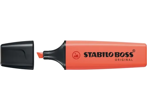 Markeerstift STABILO BOSS Original 70/140 pastel zacht koraalrood