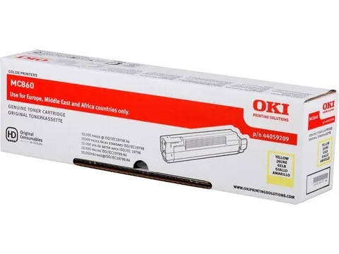Tonercartridge Oki 44059209 Mc 860 Geel