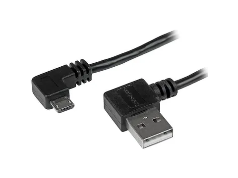1m Micro-USB kabel met rechts haakse connectors M/M