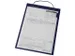 Pochette d'organisation Plastique Panneau Cache A4 Transparent Bleu