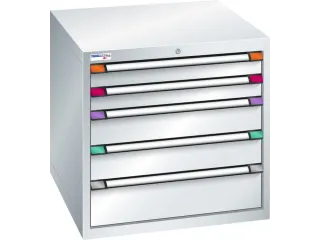 ladekast HxBxD 800x805x695mm 5laden slot RAL7035 front RAL7035 - 2