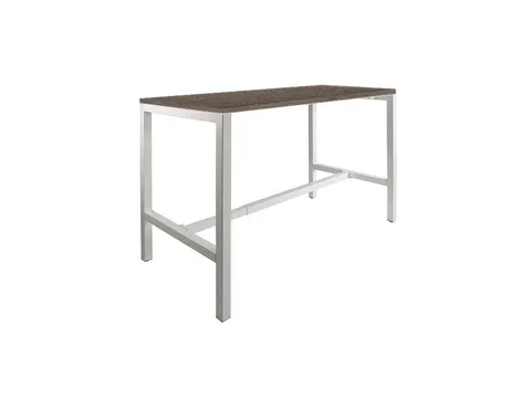 Domino Basic statafel 140x80cm 110cm Logan Eik 25mm Alu