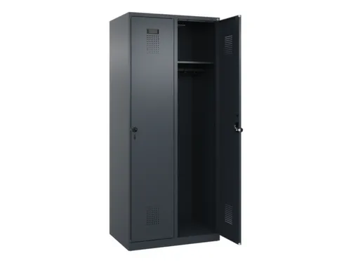 locker,HxBxD 1850x800x500mm,2vak,vak B 400mm,draaigrendel