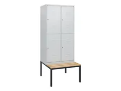 Dubbeldekse dekenkist,HxBxD 1950x800x815mm,2x2vak.,vak B 400mm